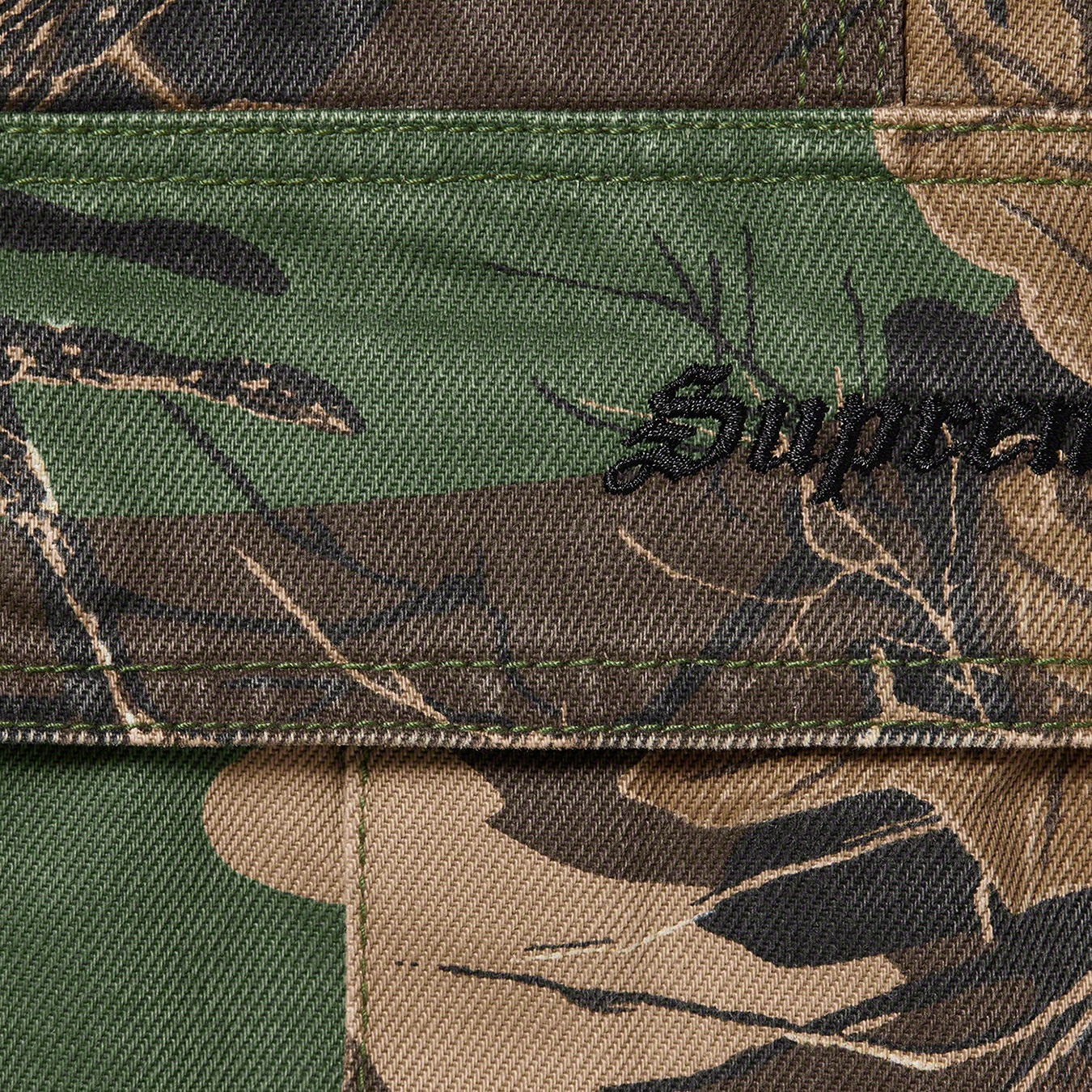 Cargo Denim Overalls view 7